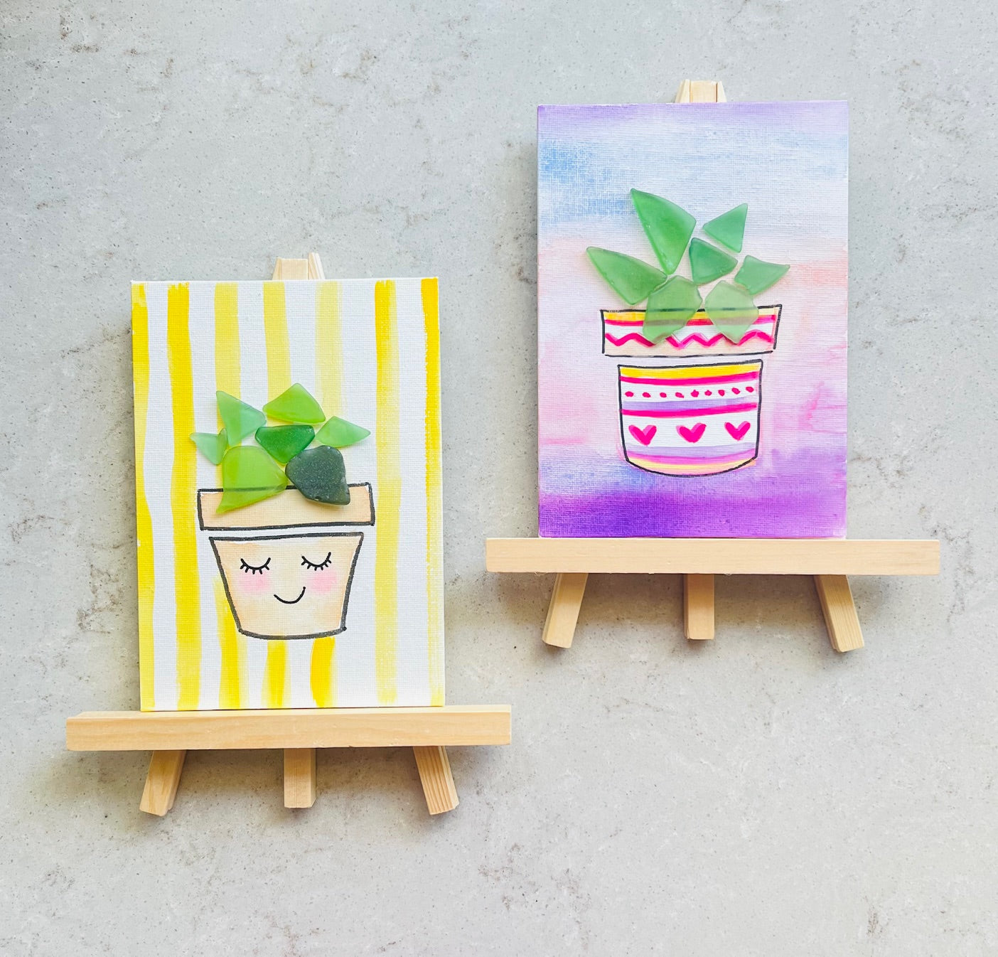 Plant Mom DIY Sea Glass Art Kit by Sook & Hook