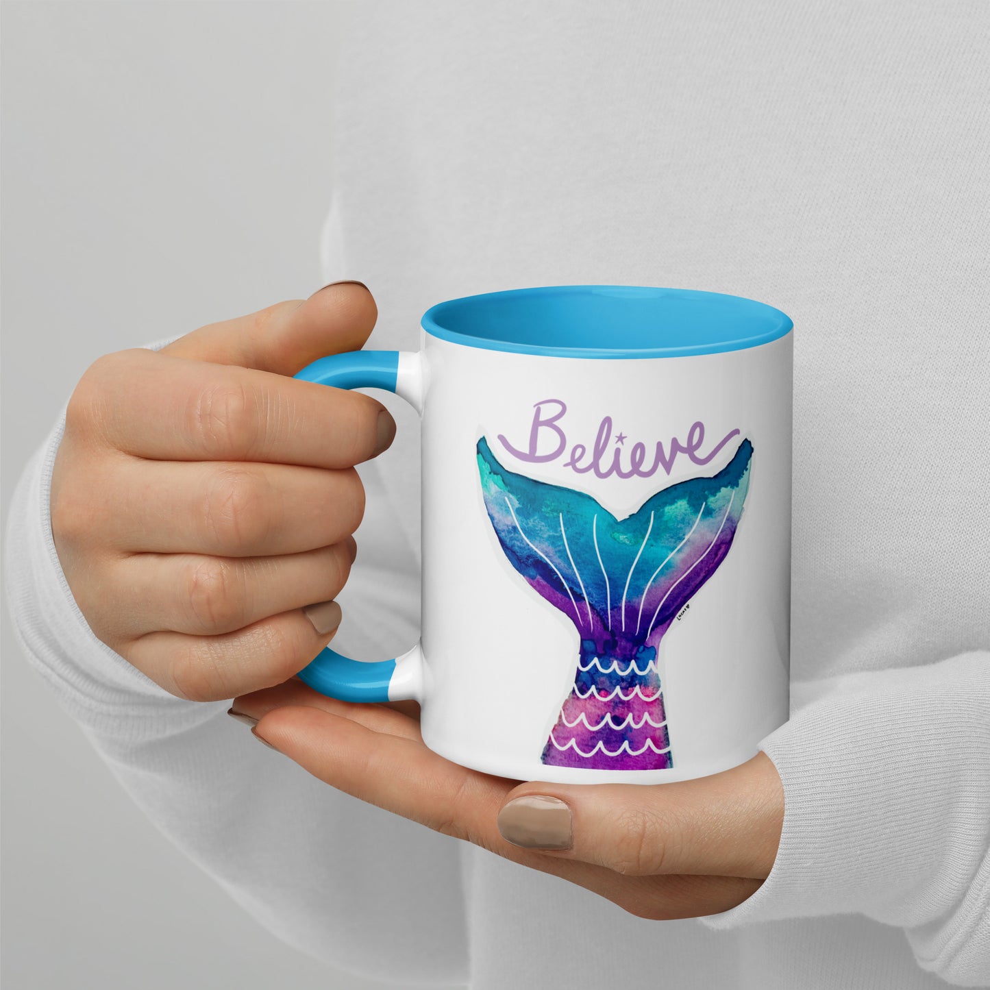 Mermaid Tail Mug 'Believe'