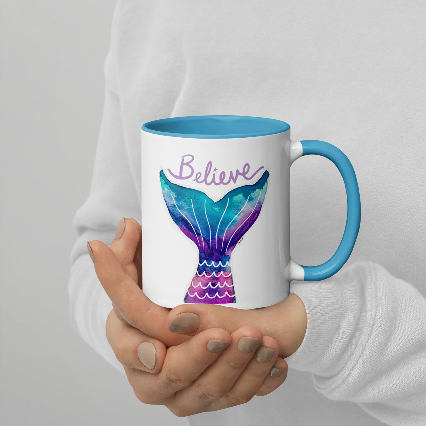 Mermaid Tail Mug 'Believe'