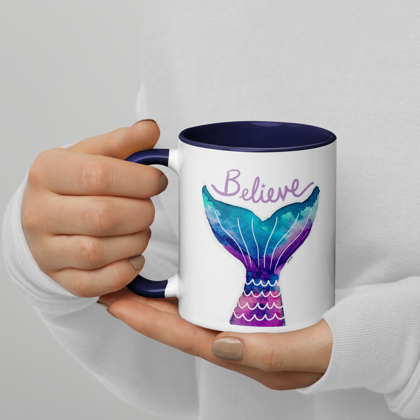 Mermaid Tail Mug 'Believe'